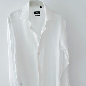 BOSS Hugo Boss white dress shirt regular fit